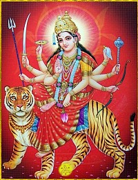 Durga godess devotion is complete in nature.